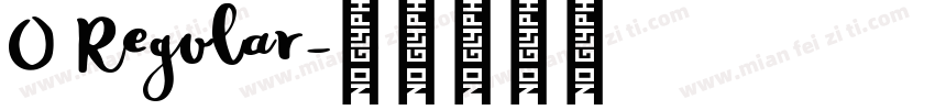 O Regular字体转换